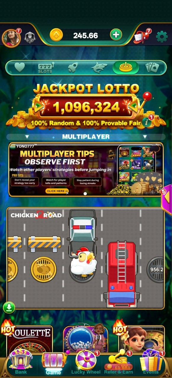 Card Games inside Yono 777