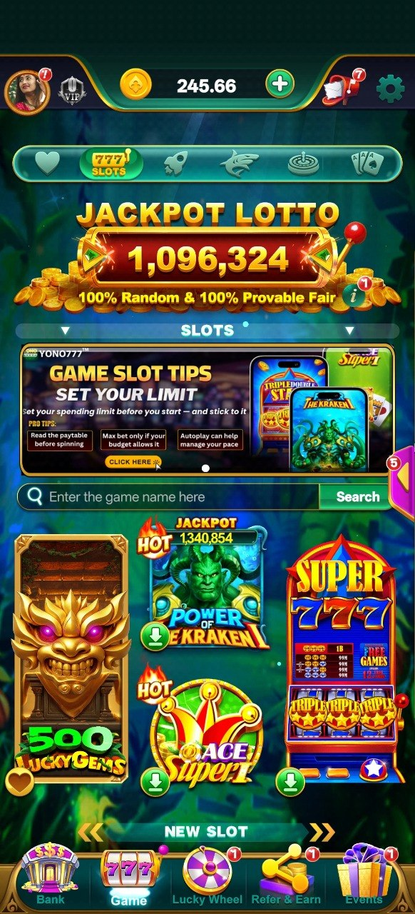 Core Games inside Yono 777